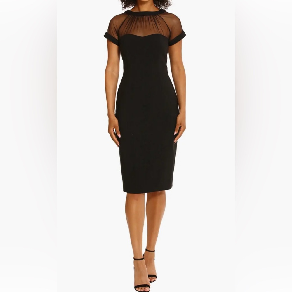 Maggy London Black Midi Dress